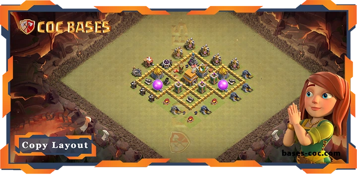 Top War Base TH5 with Link, Anti 3 Star, Anti Everything Layout – Clash of Clans (103)