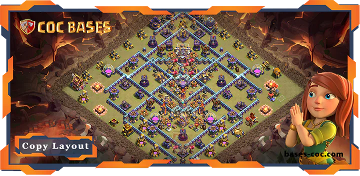 Top War Base TH15 with Link, Anti 2 Star, Legend League Layout – Clash of Clans (200)