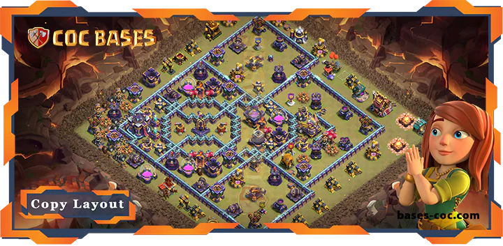 Top War Base TH15 with Link, Anti 2 Star Layout – Clash of Clans (175)