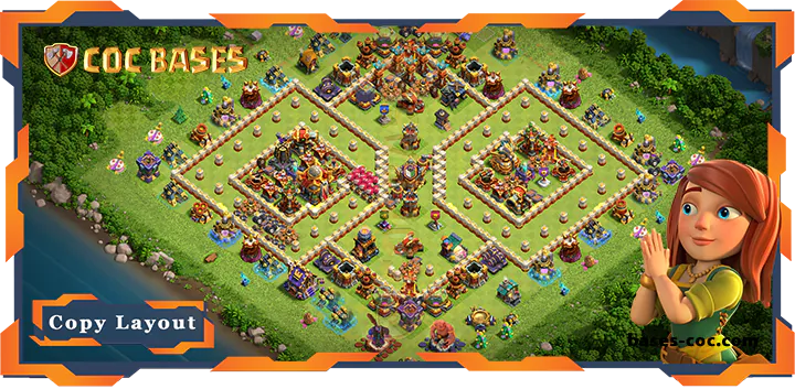 Top Anti 3 Star Base TH16 with Link, Anti Everything Layout – Clash of Clans (87)
