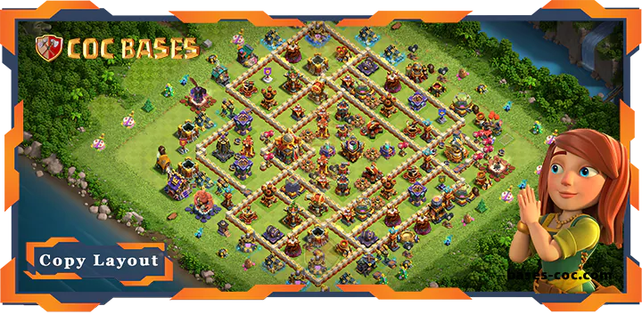 Top Base TH16 with Link, Anti 3 Star Layout – Clash of Clans (114)