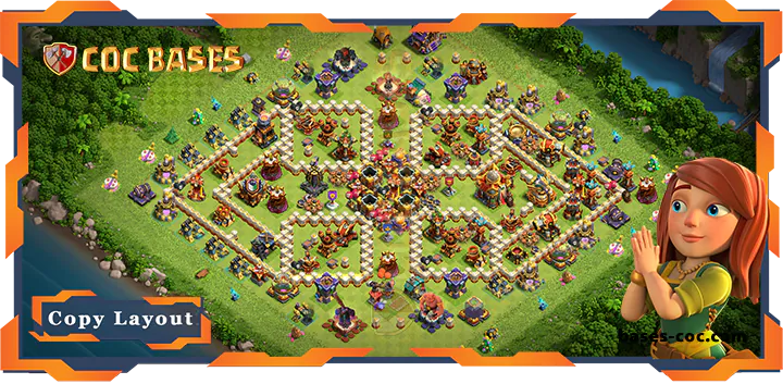 Top Base TH16 with Link, Anti 3 Star Layout – Clash of Clans (89)