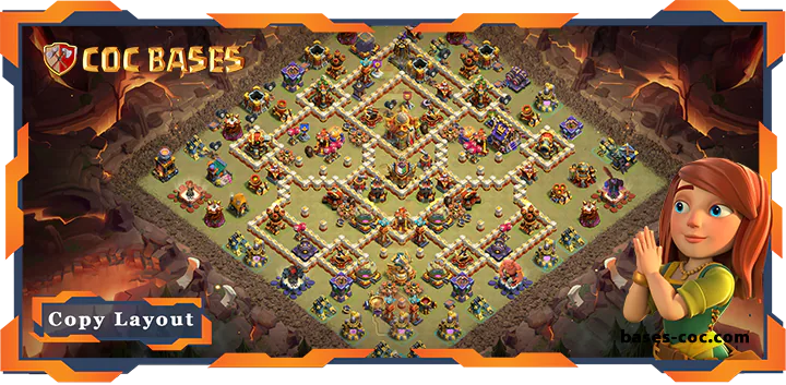 Top Defence Base TH16 with Link, War/CWL, Anti Everything Layout – Clash of Clans (120)