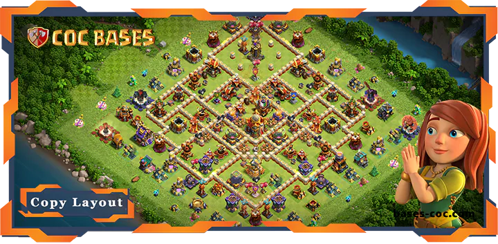 Top Defense Base TH16 with Link, Anti Trophy, Legend League Layout – Clash of Clans (109)