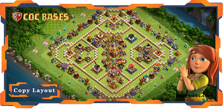 Top Defense TH16 with Link, Anti Trophy, Anti Everything Layout – Clash of Clans (92)