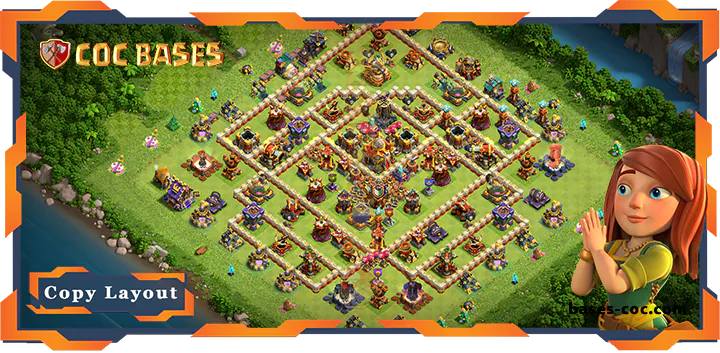 Top Farming Base TH16 with Link, Anti 3 Star Layout – Clash of Clans (86)