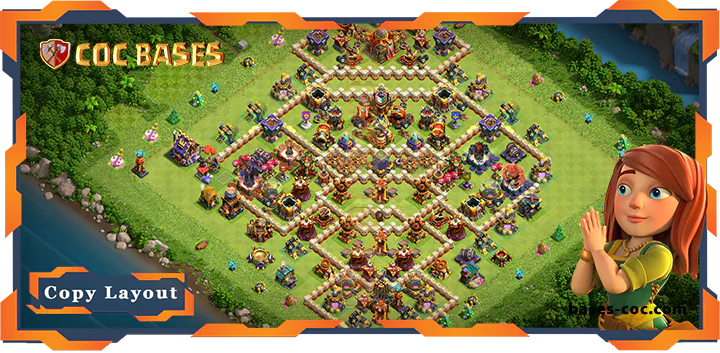 Top Farming Base TH16 with Link, Anti 3 Star Layout – Clash of Clans (108)