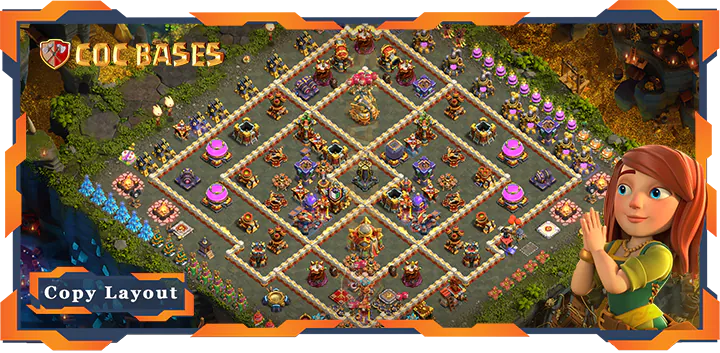 Top Farming Base TH16 with Link, Anti 3 Star Layout – Clash of Clans (77)