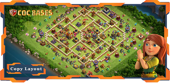 Top Farming Base TH16 with Link, Anti 3 Star, Anti Everything Layout – Clash of Clans (117)