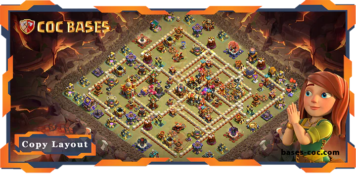 Top War Base TH16 with Link, Anti Everything, Defence Laypout – Clash of Clans (97)