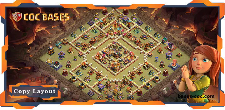 Top War.Base TH16 with Link, Anti Air/Electro Dragon, Anti 3 Star Layout – Clash of Clans (107)