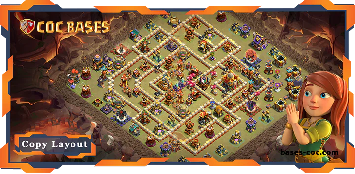 Top War Base TH16 with Link, Anti Everything, Defence Laypout – Clash of Clans (113)