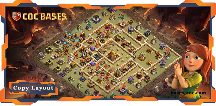 Top War Base TH16 with Link, Defence Layout – Clash of Clans (96)