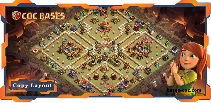 Top War Base TH16 with Link, Anti 2 Star, Anti Everything Layout – Clash of Clans (83)