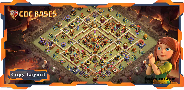 Top War Base TH16 with Link, Anti 2 Star, Anti Air/Electro Dragon Layout – Clash of Clans (88)