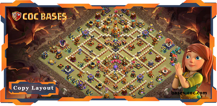 Top War Base TH16 with Link, Anti 3 Star Layout – Clash of Clans (100)