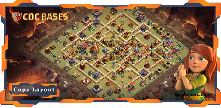 Top War Base TH16 with Link, Anti 2 Star, Anti Air/Electro Dragon Layout – Clash of Clans (116)