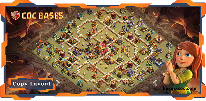 Top War Base TH16 with Link, Anti Everything, Defence Laypout – Clash of Clans (112)