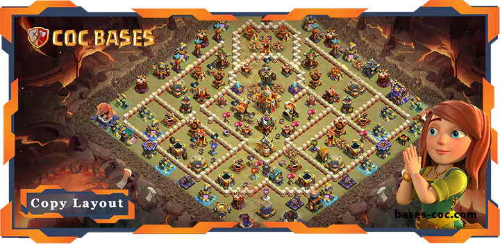 Top War Base TH16 with Link, Anti 2 Star, Anti Everything Layout – Clash of Clans (103)