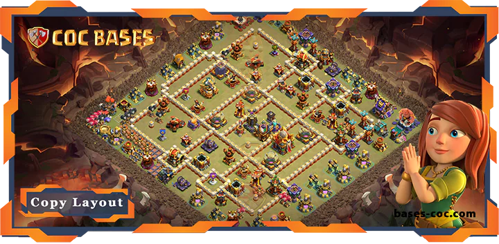 Top War BaseTH16 with Link, Defence, Anti Everything Layout – Clash of Clans (101)