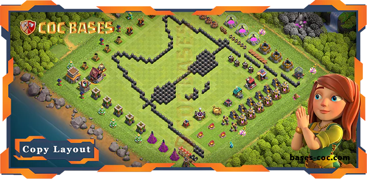 Top Base TH8 with Link, Funny Layout – Clash of Clans (286)