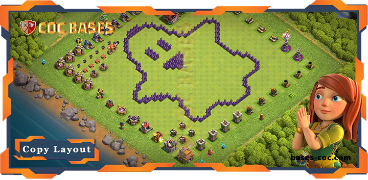 Top Troll/Funny Base TH7 with Link, Funny Layout – Clash of Clans (289)