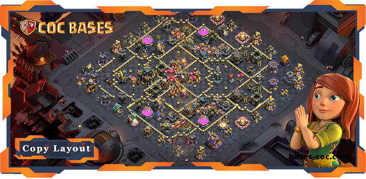 Top Base TH17 with Link, War/CWL, Anti 3 Star Layout – Clash of Clans (283)