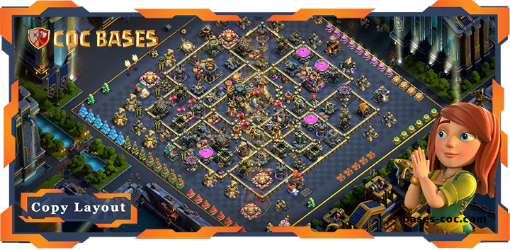 Top Farming Base TH17 with Link, Anti 2 Star Layout – Clash of Clans (278)