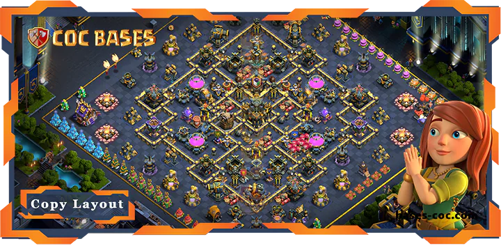 Top Hybrid TH17 with Link, Anti 2 Star Layout – Clash of Clans (323)