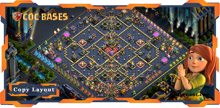 Top TH17 with Link, Anti 2 Star, Anti Everything Layout – Clash of Clans (334)