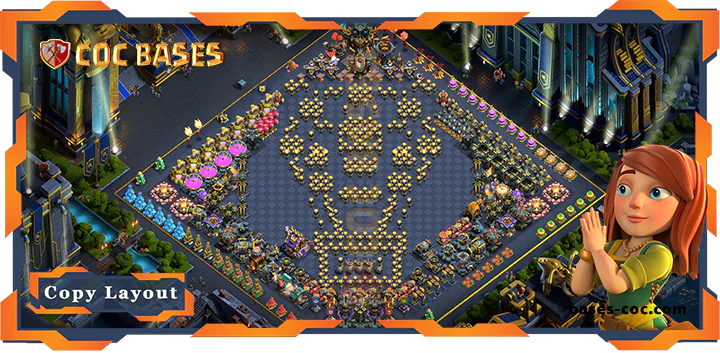 Top Troll Base TH17 with Link, Funny Layout – Clash of Clans (326)