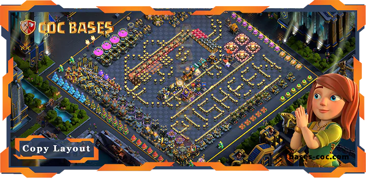 Top Troll Base TH17 with Link, Funny Layout – Clash of Clans (299)