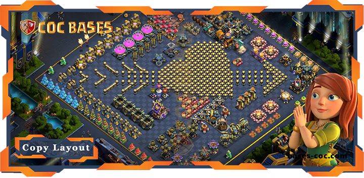 Top Troll Base TH17 with Link, Funny Layout – Clash of Clans (336)