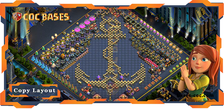 Top Troll Base TH17 with Link, Funny Layout – Clash of Clans (327)