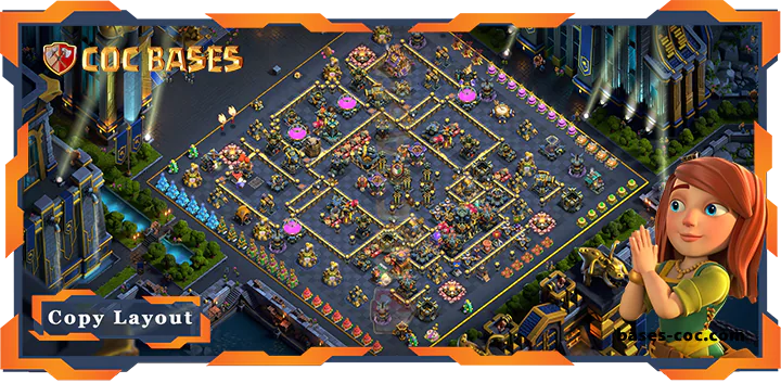 Top Trophy Base TH17 with Link, Defense, Legend League Layout – Clash of Clans (296)