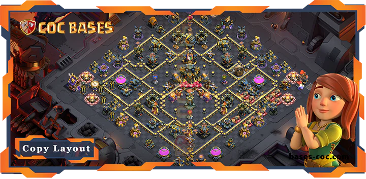 Top War TH17 with Link, Anti 3 Star, Anti Everything Layout – Clash of Clans (317)