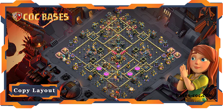 Top War TH17 with Link, Anti 2 Star, Anti Everything Layout – Clash of Clans (319)