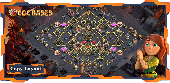 Top War TH17 with Link, Anti 2 Star, Legend League Layout – Clash of Clans (328)