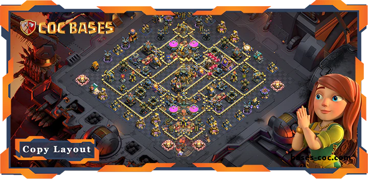 Top War TH17 with Link, Hybrid, Defense, Anti Everything Layout – Clash of Clans (311)