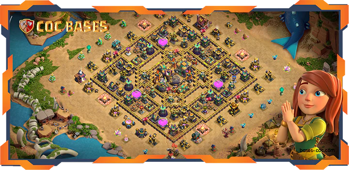 Top Anti 3 Star Base TH14 with link, Trophy, Anti 3 Star, Anti Air/Electro Layout – Clash of Clan...