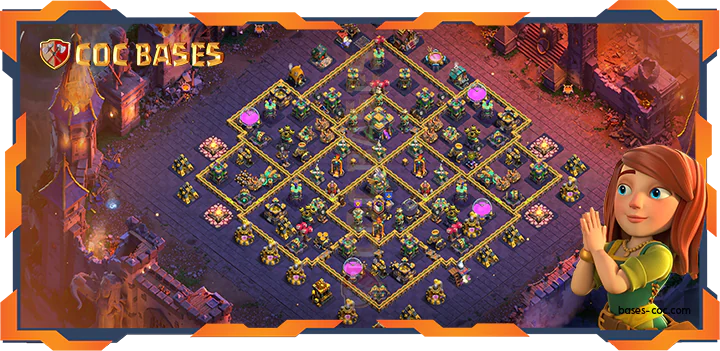 Top Base TH14 with link, War/CWL, Anti 2 Star, Trophy, Anti Air/Electro Layout – Clash of Clans (...