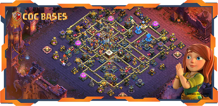 Top Base TH18 with Link, War/CWL, Anti 2 Star, Defense, Anti Everything Layout – Clash of Clans (80)