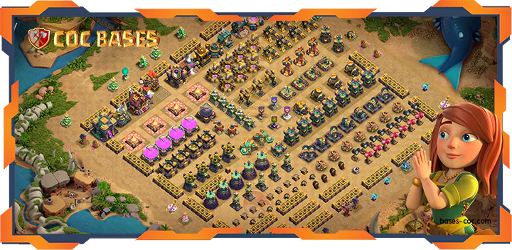 Top Farming Base TH14 with link, Anti 3 Star, Anti Air/Electro Layout – Clash of Clans (371)