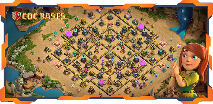 Top Farming Base TH14 with link, Trophy, Hybrid, Defense Layout – Clash of Clans (361)