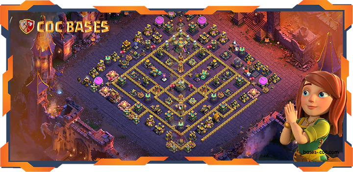 Top War Base TH14 with link, Trophy, Anti 3 Star, Anti Air/Electro Layout – Clash of Clans (367)