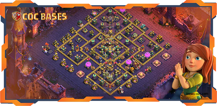Top War Base TH14 with link, Trophy, Anti 2 Star, Anti Air/Electro Layout – Clash of Clans (369)