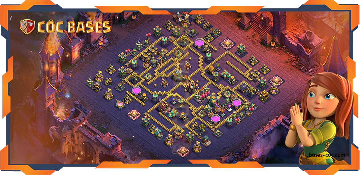 Top War Base TH14 with link, Anti 3 Star Layout – Clash of Clans (373)