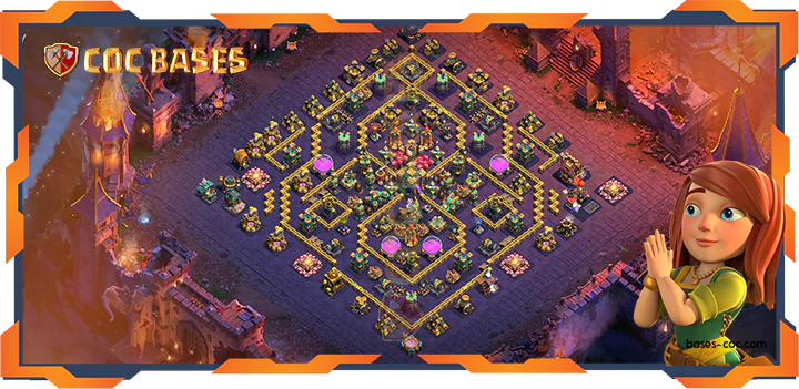 Top War Base TH14 with link, Trophy, Anti 2 Star, Anti Air/Electro Layout – Clash of Clans (386)