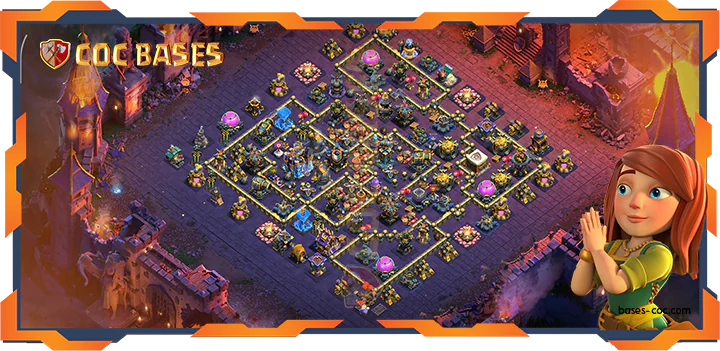 Top Base TH18 with Link, War/CWL, Anti 2 Star Layout – Clash of Clans (81)