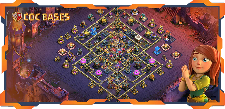Top Base TH18 with Link, War/CWL, Anti 2 StarLayout – Clash of Clans (100)